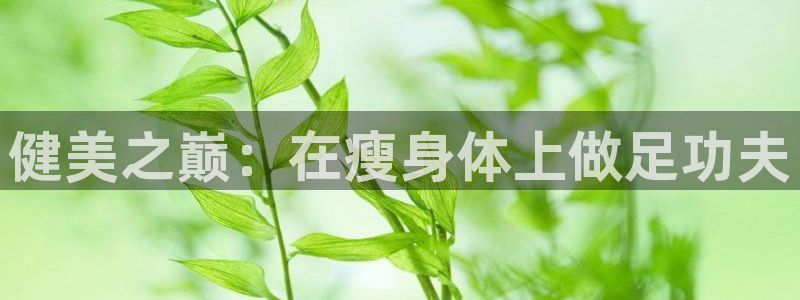3377体育中国官方网站入口：健美之巅：在瘦身体上做足功夫